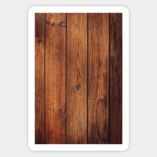 Old brown rustic dark wooden texture - wood timber background Sticker